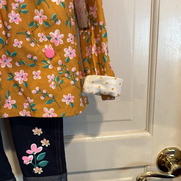 NWT little lass 3 piece outfit jacket with hood, top and pant - Picture 4 of 7